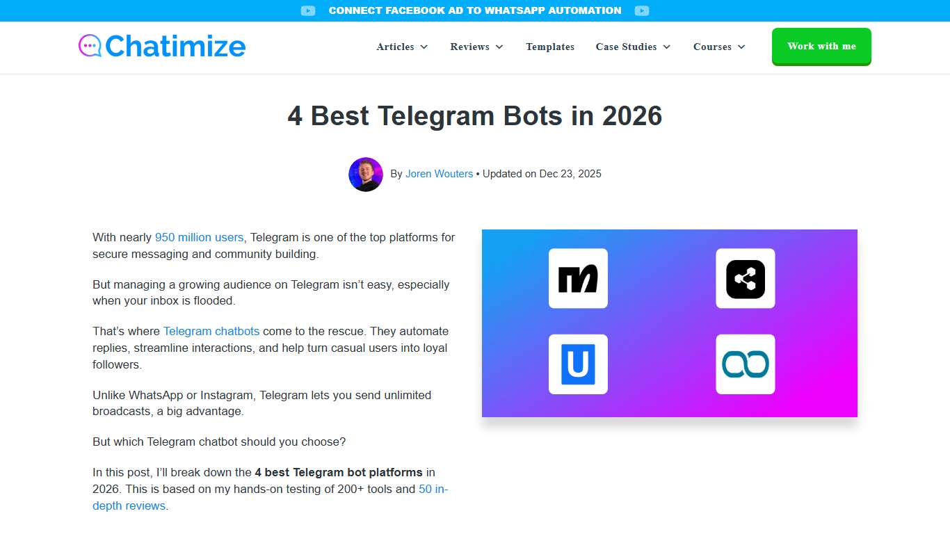 4 Best Telegram Bots in 2026 (Unbiased Review)
